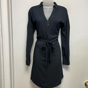 Esprit Women’s Casual Long Sleeve Belted Shirt Dress Size 4